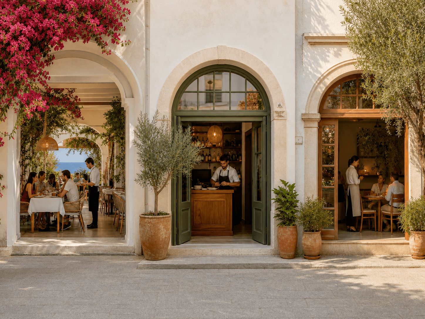 Tres restaurantes que forman parte de un mismo grupo.